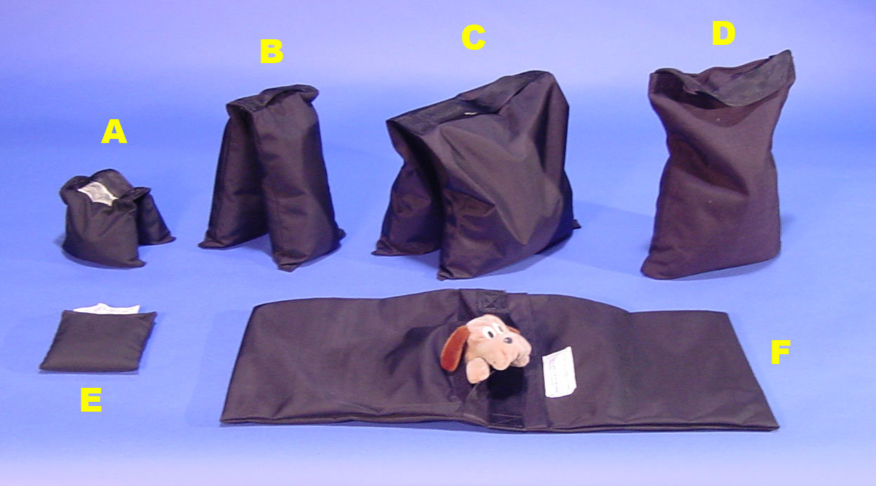 Baby sand bag, saddle sand bag, pony sand bag, single sand bag, fly-a-way sand bag, pillow bag